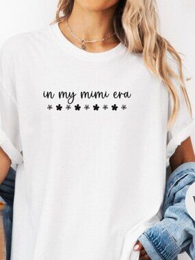 In My Mimi Era T-Shirt, Grandma Shirt Gift, Floral Mimi Tee, Mothers Day Gift